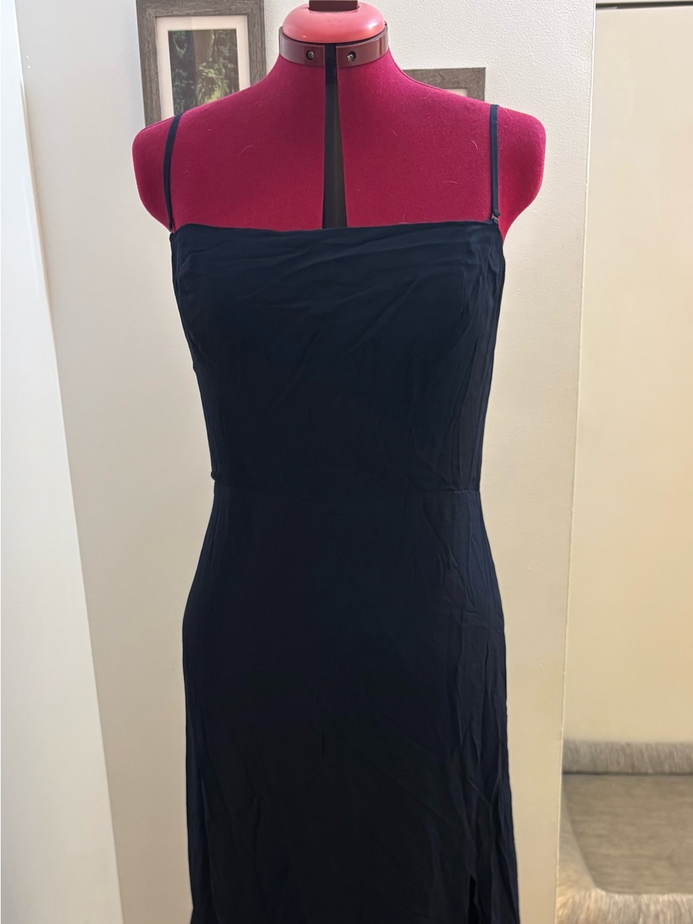 Reformation Navy Ingrid Maxi Dress
